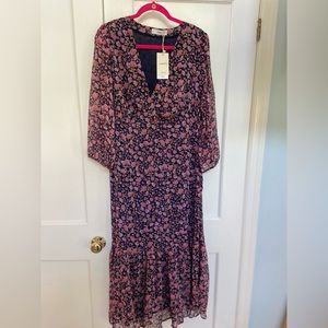 MNG Mango floral fall dress new with tags